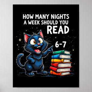 Póster Cuántas Noches a la Semana Deberías Leer_ 6–7 Dive