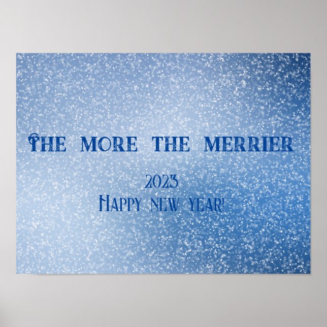 Póster Cuanto más se despierta el poster del año nuevo (Frente)