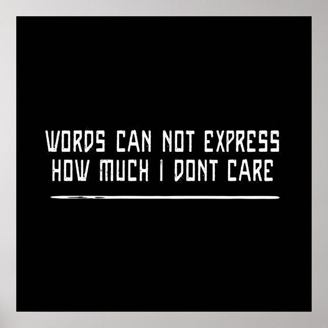 Póster Cuánto no me importa (Frente)