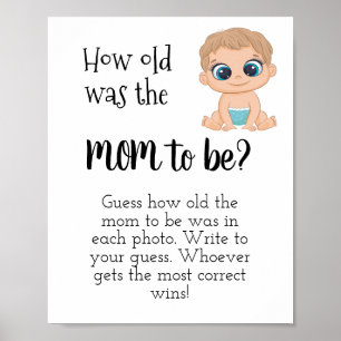 Póster ¿Cuántos años tenía que tener la mamá? Niño