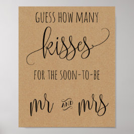 Póster Cuántos Besos Juego de Señoras y Señores