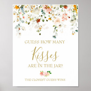 Póster ¿Cuántos besos para la ducha de novia?