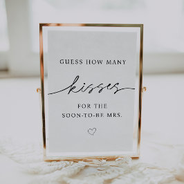 Póster ¿Cuántos besos para la Sra. Rótulo pronto?