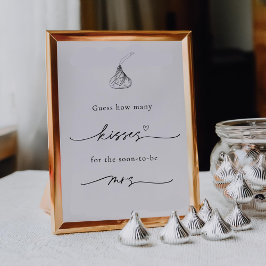 Póster ¿Cuántos besos para la Sra. Rótulo pronto?