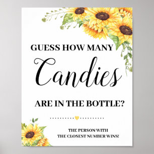 Póster ¿Cuántos canapés firman un juego para bebés con gi