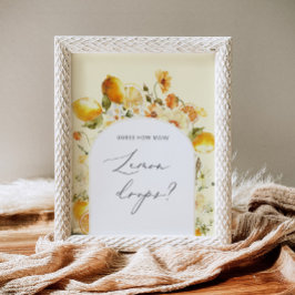 Póster ¿Cuántos caramelos de limón hay en el cartel de la