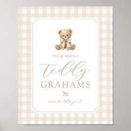 Póster Cuántos teddy grahams Cuadros de género neutro