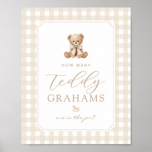 Póster Cuántos teddy grahams Cuadros de género neutro