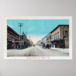 Póster Cuarta calle ViewSan Rafael, CA
