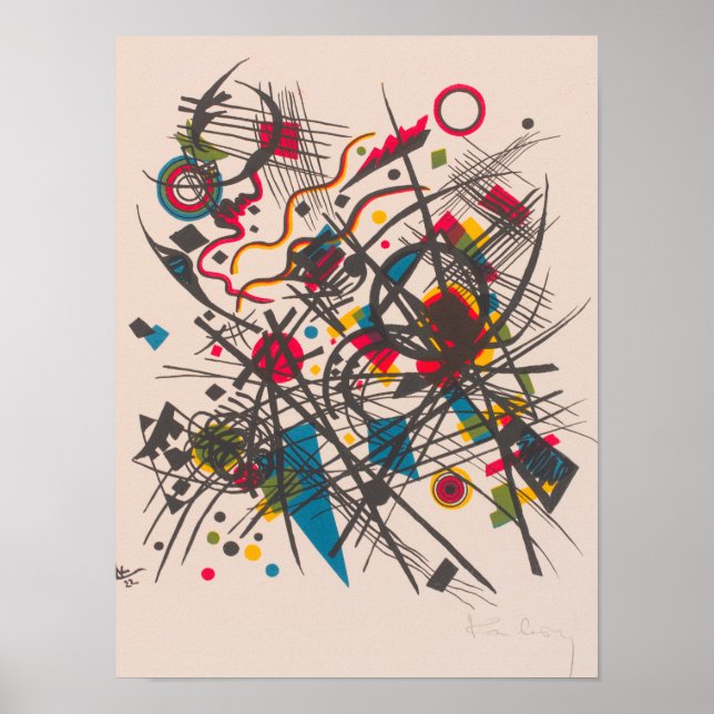 Póster Cuarta Cartera Bauhaus, 1923 por Wassily Kandinsky (Frente)