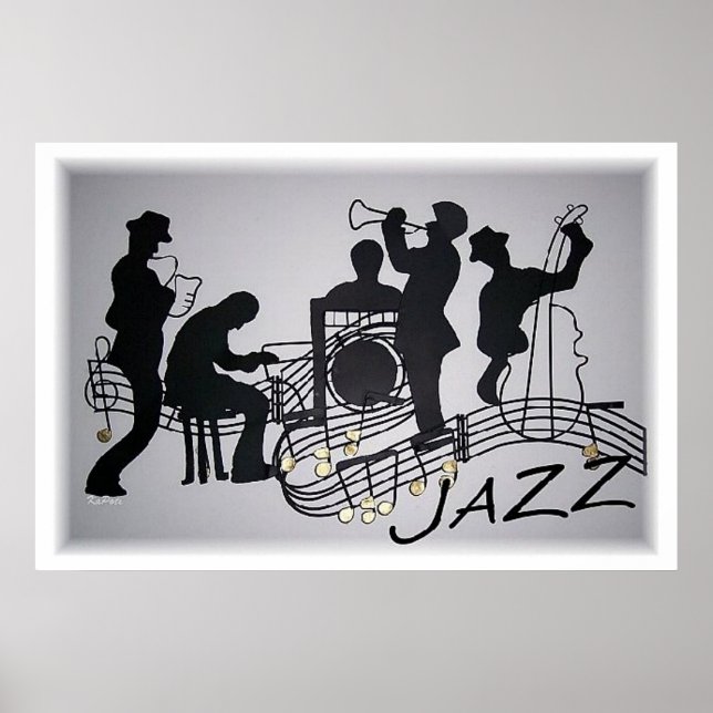 Póster Cuarteto de jazz (Frente)