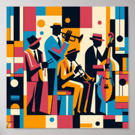 Póster Cuarteto de Jazz Harlem Renaissance