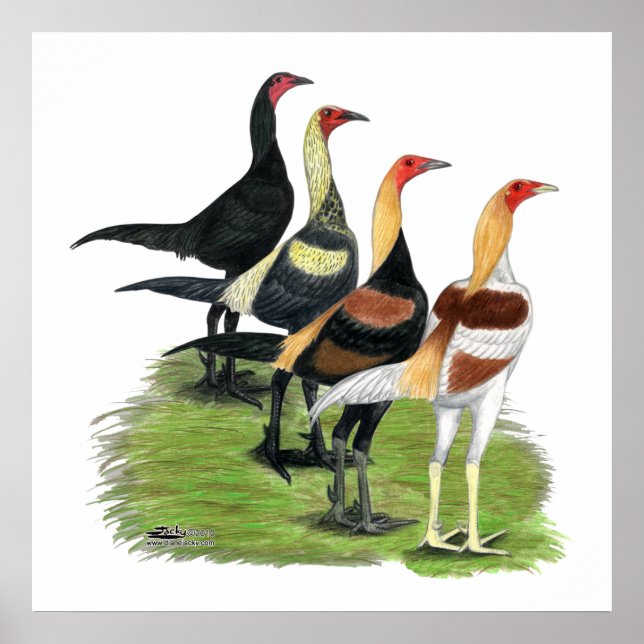 Póster Cuarteto de juego moderno (Frente)