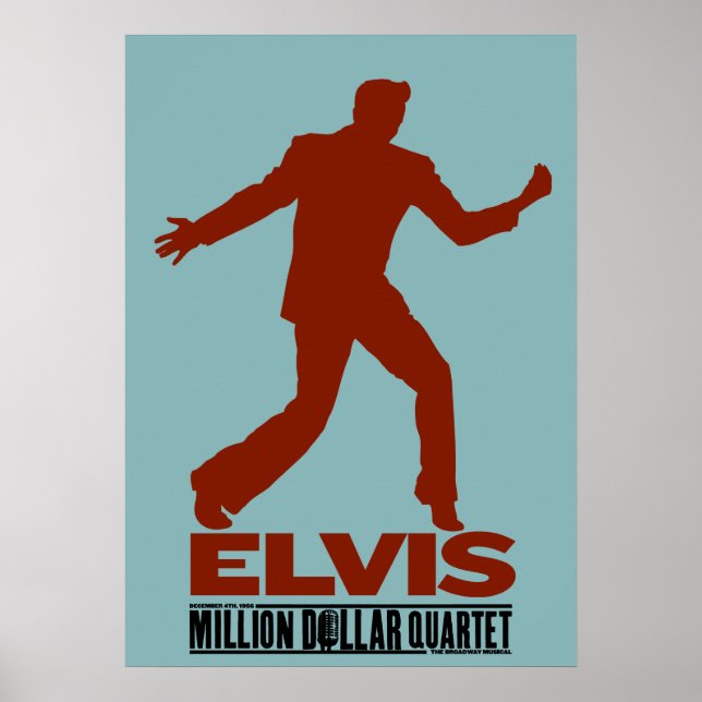 Póster Cuarteto Elvis de millones de dólares (Frente)