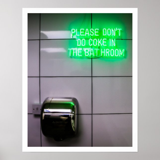 Póster Cuarto de baño de vidrio (Frente)