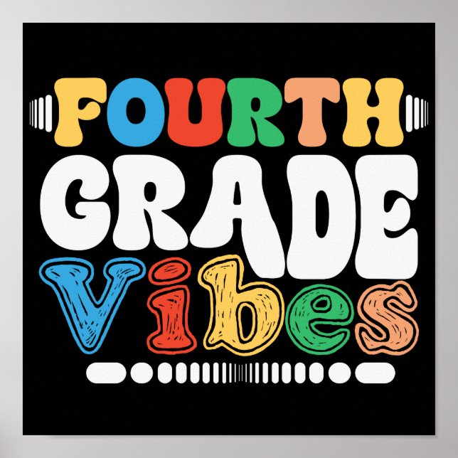 Póster Cuarto Grado de Vibes de Vuelta a la Escuela (Frente)