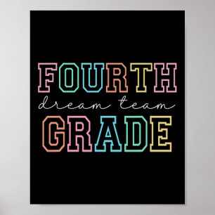 Póster Cuarto Grado Equipo de Ensueño 4to Grado Primer Dí