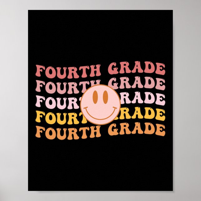 Póster Cuarto grado Vibes 4º grado Equipo 1º día de escue (Frente)