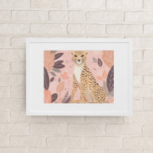Cuato Boho Cheetah Animal Safari Baby Room Wall Ar