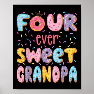 Póster Cuatro abuelos dulces de la historia del abuelo cu