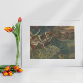 Póster Cuatro bailarinas de Edgar Degas, Bella Artes de b