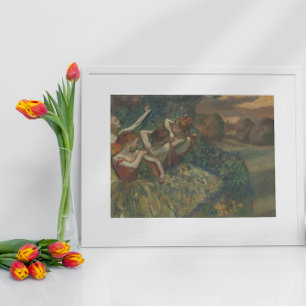 Póster Cuatro bailarinas de Edgar Degas, Bella Artes de b