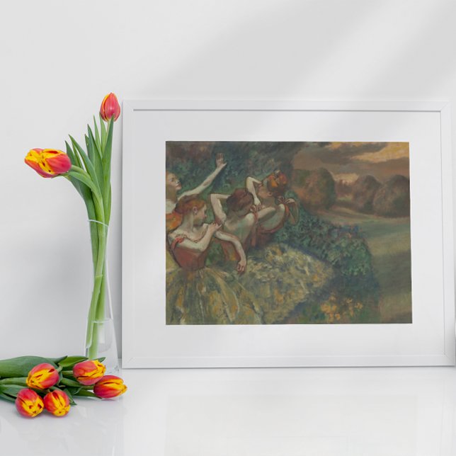 Póster Cuatro bailarinas de Edgar Degas, Bella Artes de b (Subido por el creador)