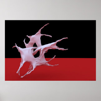 Póster Cuatro caballos