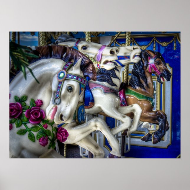 Póster Cuatro caballos (Frente)