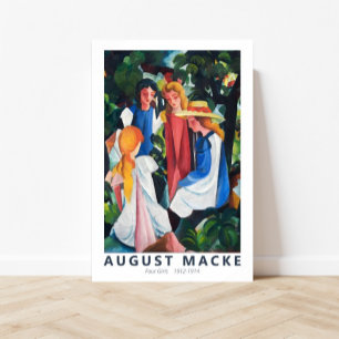 Póster Cuatro Chicas de August Macke