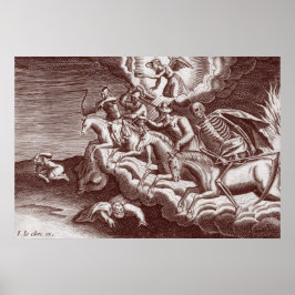 Póster Cuatro corazonadas del Poster apocalipsis