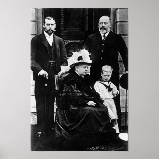 Póster Cuatro generaciones de realeza victoriana (Frente)