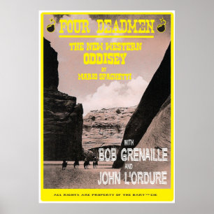 Póster Cuatro hombres muertos