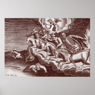 Póster Cuatro Horsement del poster de la apocalipsis
