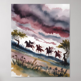 Póster Cuatro Jinetes al Amanecer