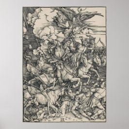 Póster Cuatro jinetes del Apocalipsis de Durer