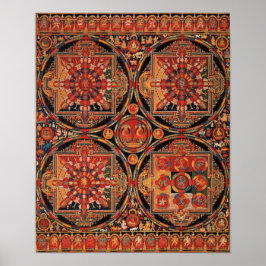 Póster Cuatro Mandalas