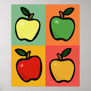 Póster Cuatro manzanas