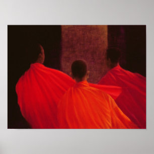 Póster Cuatro monjes