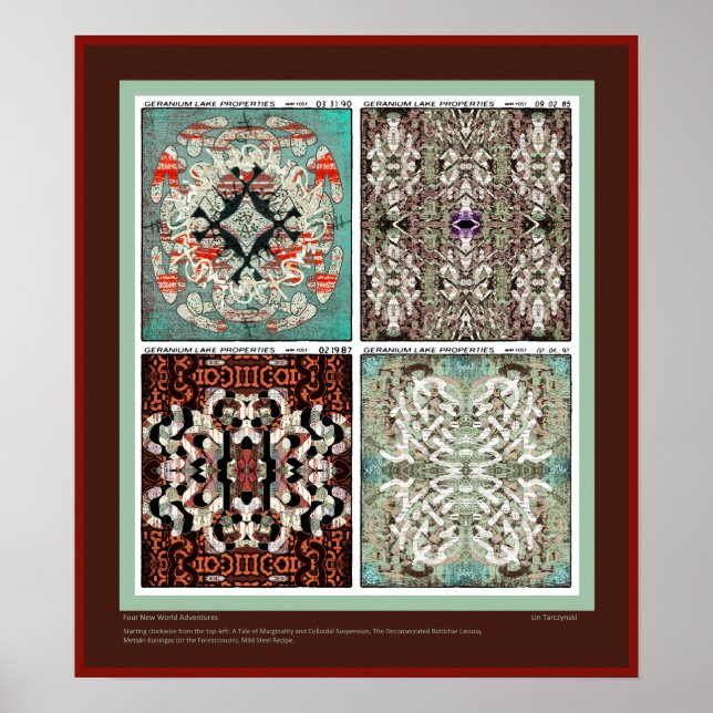 Póster Cuatro nuevas aventuras mundiales (Frente)