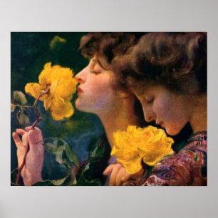 Póster Cuatro Rosas de Franz Dvorak