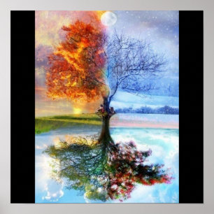 Póster cuatro temporadas artísticas