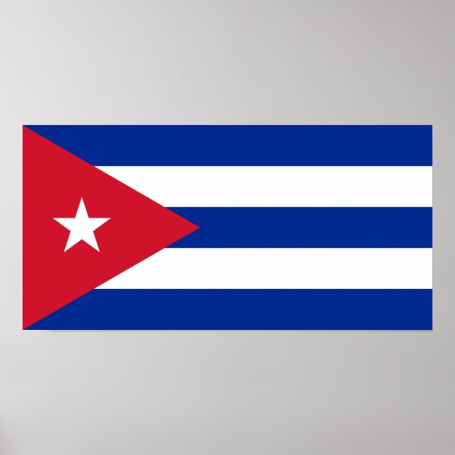 Póster Cuba – Cuban Flag (Frente)