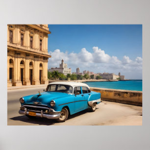 Póster Cuba de La Habana