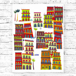 Póster Cuba de La Habana