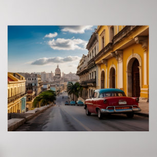 Póster Cuba de La Habana