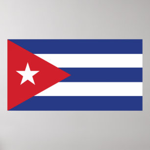 Póster Cuba Flag