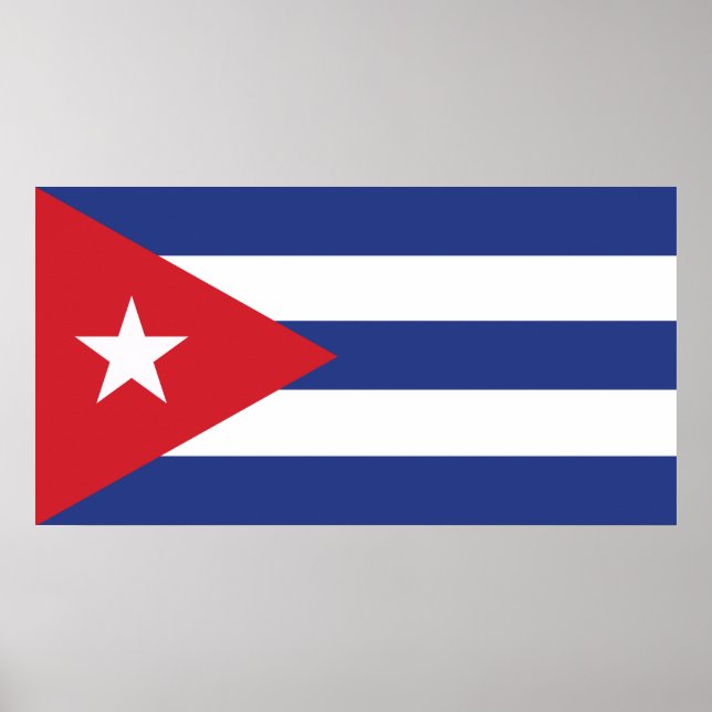 Póster Cuba Flag (Frente)