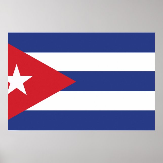 Póster Cuba Flag (Frente)