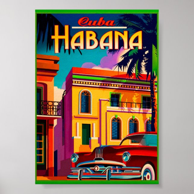 Póster Cuba Habana (Frente)